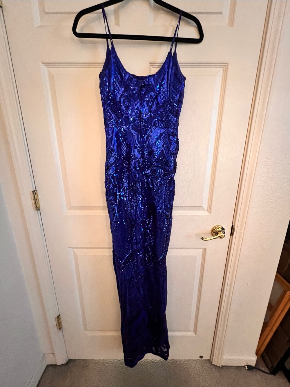 B. Smart PROM dress for women, size 4, Royal blue sequin